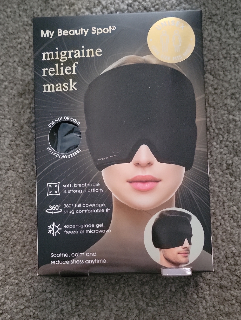 My Beauty Spot Migraine Relief Mask - Black